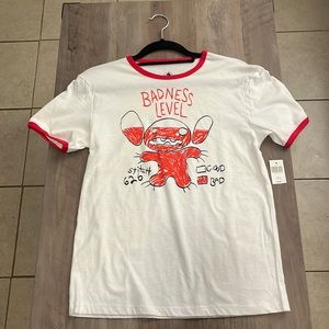 NWT Stitch Badness Level Ringer Tee